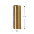 thumbnail image 5 of Serene Spaces Living 6" Matte Gold Floral Cylinder Vase - Flower Vases for Centerpieces at Weddings, Party Tables, Dining or Coffee Table, Thanksgiving, Fall Decor, Single, 5 of 6