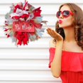 thumbnail image 3 of EIMELI Awesomes Valentine Outdoor Decorations Wreath  Valentines Day Wreath, 3 of 6