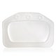 thumbnail image 1 of Almohada de bañera, almohada de baño de lujo con ventosas antideslizantes, almohadas de baño de PVC impermeables para cabeza y cuello, se adapta a todas las bañeras y spas domésticos, color blanco, 1 of 4