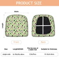 thumbnail image 3 of Green Cow Heart Pattern Seat Covers for Dining Room Chairs Set Of 4,Stretch Printed Washable Chair Seat Cover with Elastic Ties and Button,Removable Waterproof Couch Cushion Covers, 3 of 6