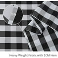 thumbnail image 5 of Checkered Square Tablecloth Waterproof Spillproof Wrinkle Resistant Heavy Weight Soft Gingham Table Cloth for Picnic Dinner and Party Washable Polyester Fabric, 60 x 60 Inch Black and White, 5 of 6