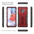 thumbnail image 5 of ExoGuard For  LG Stylo 6 Case, Rubber Shockproof Full-Body Phone Case with Kickstand (Red), 5 of 7