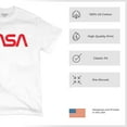 thumbnail image 6 of Vintage NASA Worm Logo T-shirt Astronaut Space Exploration Emblem Men's Tee, 6 of 7