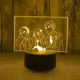 thumbnail image 4 of Lámpara 3D con figuras de la familia SPY X, luz de noche LED de anime, juguetes para dormitorio infantil, decoración de habitación, juguetes de cumpleaños para niños, regalos, 4 of 5