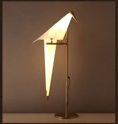 AFANQI LED Origami Crane Bird Table Lamp Bedside Desk Reading Light Living Room Bedroom Height 79cm