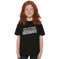 thumbnail image 3 of Sarcastic Attitude Selective Listener Crewneck T Shirts Boy Girl Teen Brisco Brands L, 3 of 6