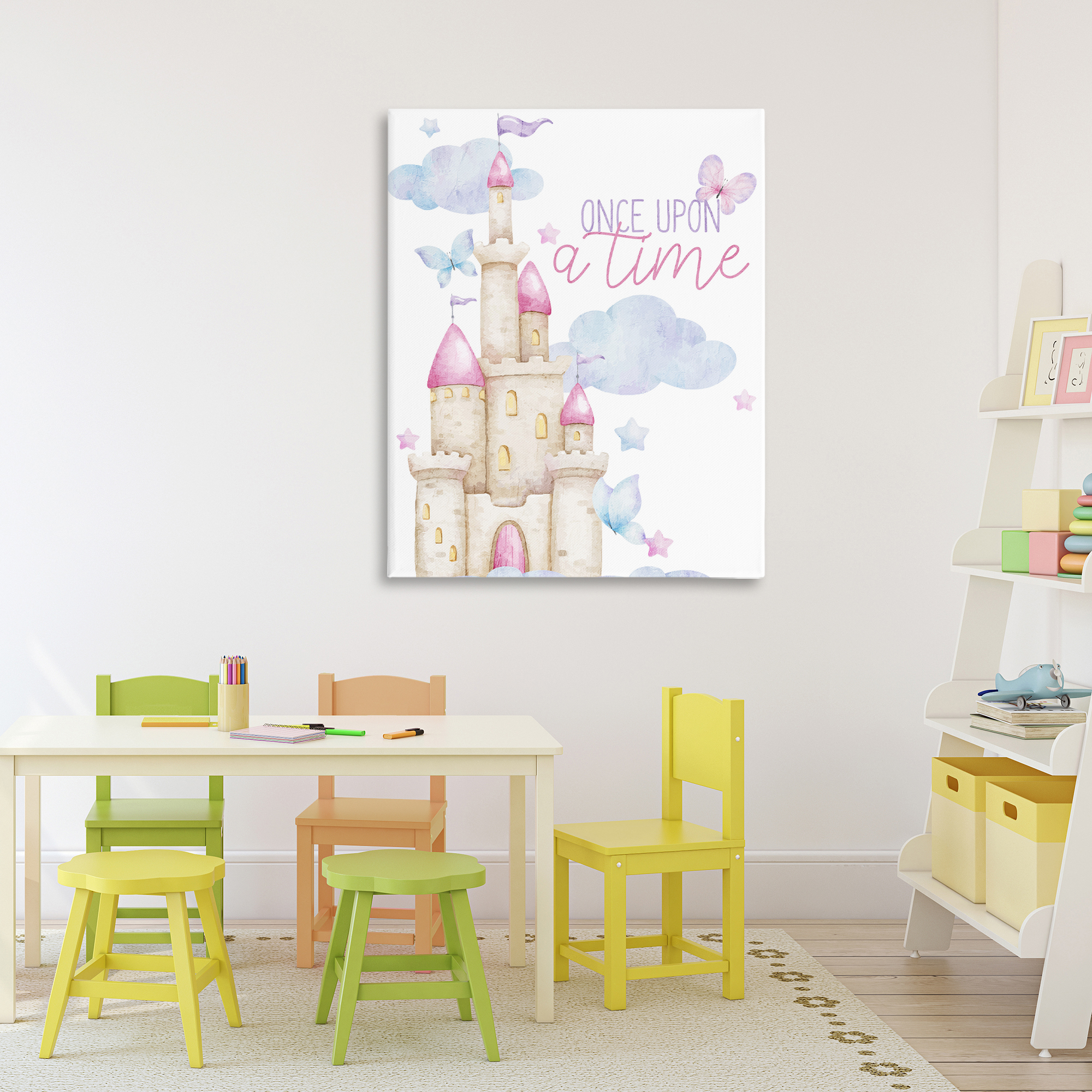 Once Upon A Time Castle Canvas Wall Art, design by Kim Allen