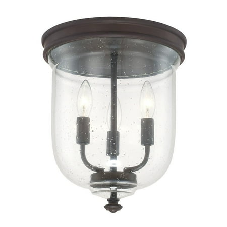 - Capital Lighting Capital Ceilings Collection 3-light Burnished Bronze Flush Mount
