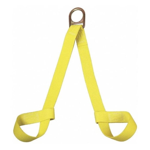 3M DBI-SALA 1001210 Retrieval Wristlets for Confined Space Rescue, 2', Yellow