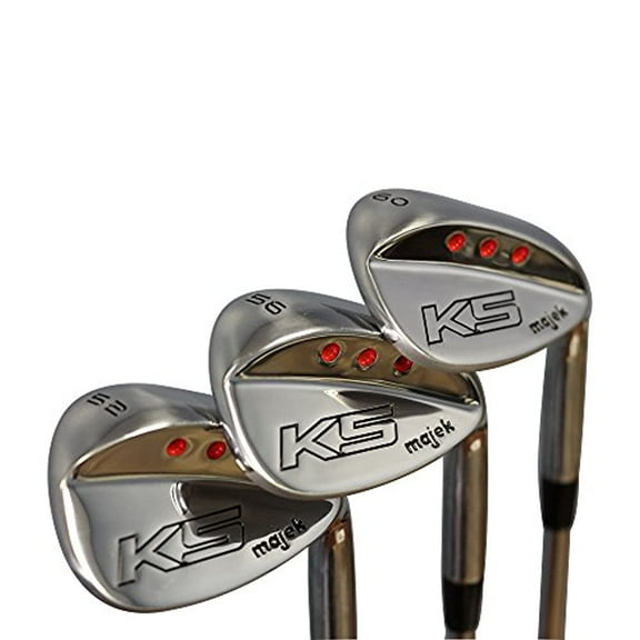Majek Golf Women's Complete Wedge Set: 52 Gap Wedge (GW), 56 Sand Wedge (SW), 60 Lob Wedge (LW) Right Handed Ladies Flex Steel Shaft