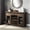 Cherry, variant on KD Design & Smooth Glide - Gray Composite Wood Nightstand for Nighttime Use
