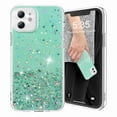 thumbnail image 4 of Dteck Glitter Case For iPhone 12 Pro / 12 6.1" for Women Girls - Bling Shiny Sparkling Girls Phone Case Protective Soft TPU Cover, Green, 4 of 7