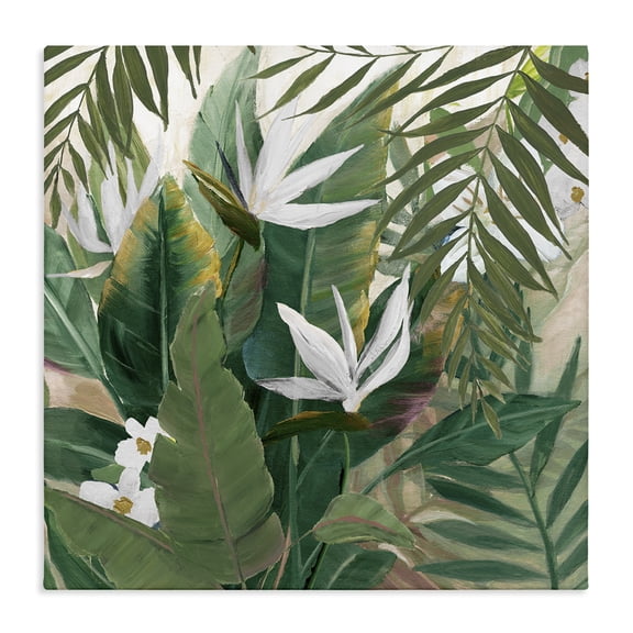 Stupell Industries Contemporary Tropical Birds Of Paradise Plant Canvas Art, 24 x 24, by Nan