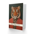 thumbnail image 2 of Father's Day Greeting Card Pink Suit Stylish Tiger Best Dad Ever, 2 of 3