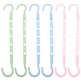 thumbnail image 1 of 6Pcs Space Saving Hangers for Clothes Collapsible Hanger Coat Pants Hangers, 1 of 8