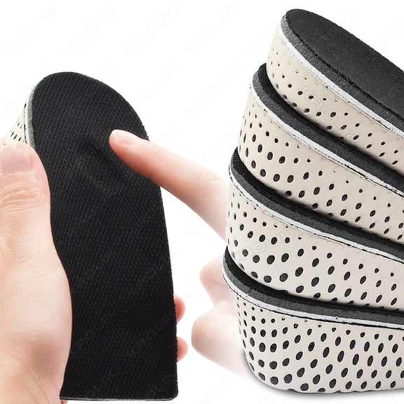 Half Shoe Insoles Heel Insert Sport Cushion Height Increase EVA Memory Foam Heel Lifting 2/3/4/5CM Taller Invisible Heighten Pad