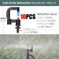 thumbnail image 1 of Garden Dripper Irrigation 360 Degree Rotating Nozzle Spray Watering Sprinkler Emitters for 1/4'' Hose Barb Connectors Greenhouse He Qiyong unisex, 1 of 2