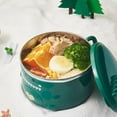 thumbnail image 6 of Instant Noodle Bowls with Lid, Cartoon Dinosaur Noodle Bowl Stainless Steel Ramen Soup Cereal Pasta for Birthday Party Green, 6 of 8