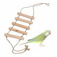 thumbnail image 1 of Columpio para loros con cuerda, jaula tipo nido, juguetes colgantes para escalar, masticar, morder, escalera para pájaros para conures, pinzones, pequeño, mediano y grande, 1 of 5