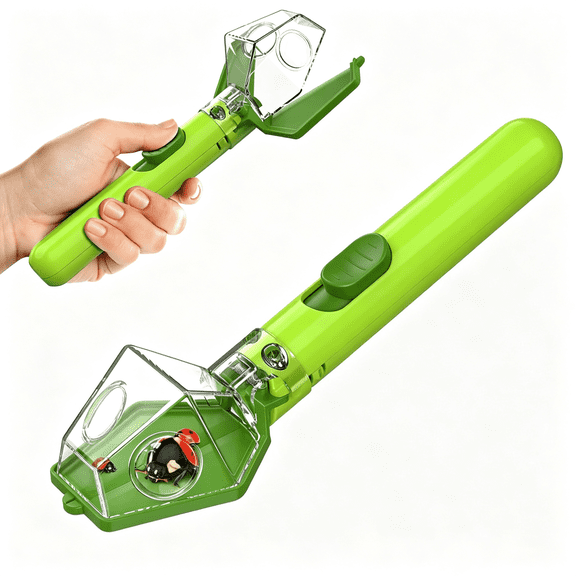 EXLEAF Bug Catcher for Kids,Insect Trap Kit with 6X Magnifier Glass-Stem Educational Exploration Tool for Indoor and Outdoor,Christmas Birthday Gifts Toys for Adults,Boys,And Girls,Green