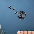 thumbnail image 4 of Metal Wall Art, Tree of Life Birds Silhouette Wall Decoration Art Decor, Suitable for Living Room, Garden, Bedroom, 30*30cm, 4 of 5