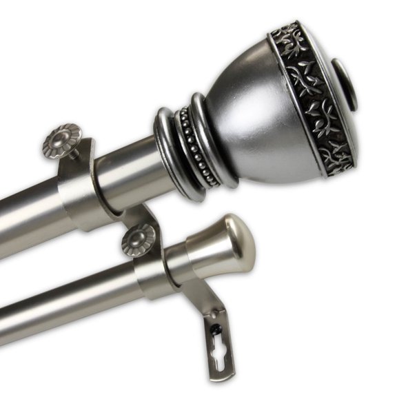 InStyleDesign  Tahlia 1 inch Diameter Adjustable Double Curtain Rod