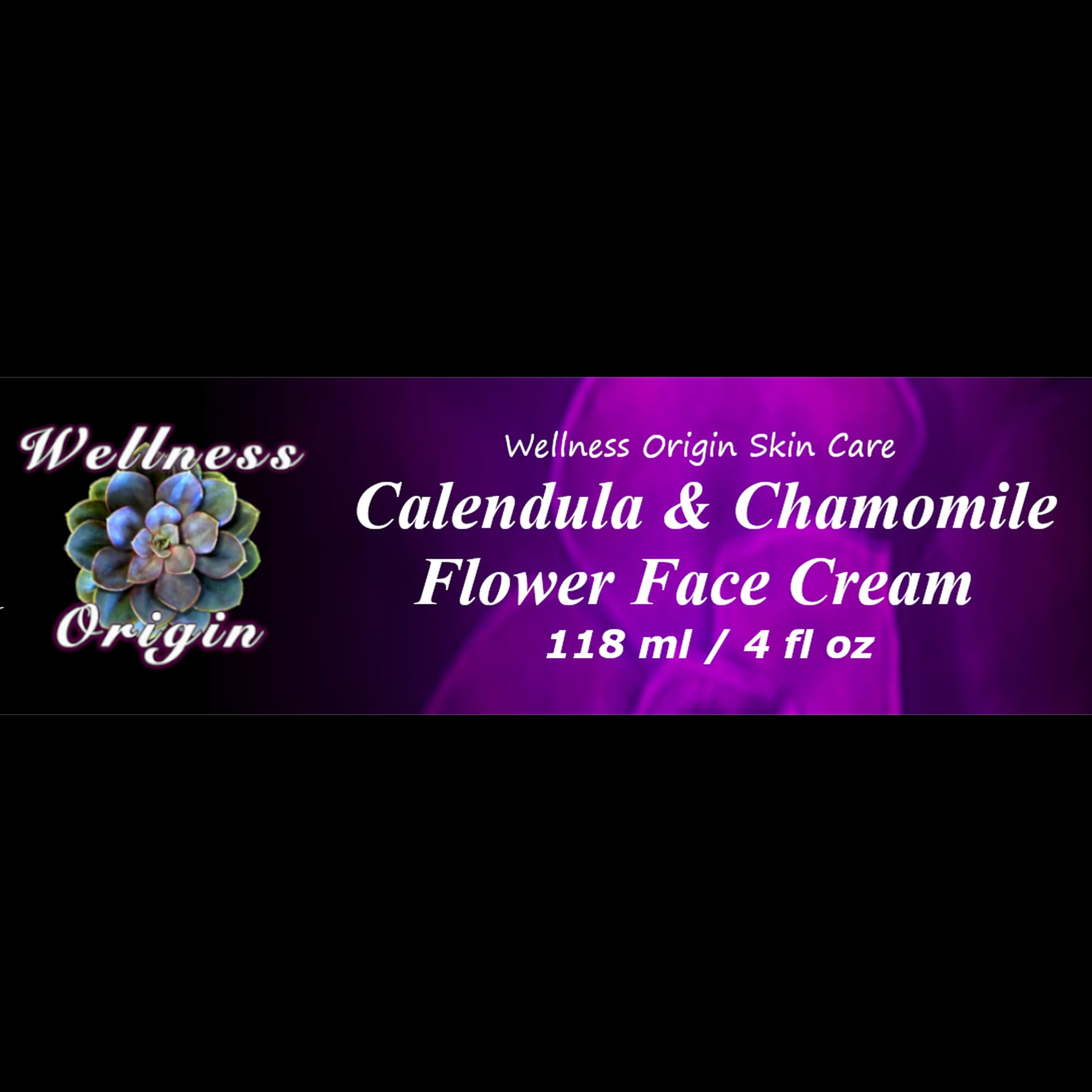 Wellness Origin Organic Calendula & Chamomile Flower Face Cream, 4 oz