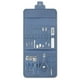 thumbnail image 2 of Set de clippers de uñas con estuche de transporte Pedicura Archivos Tijeras Hombres Mujeres Fingerna Suministros Manicura Kit de cuidado personal Azul Inevent HA011806-03, 2 of 7
