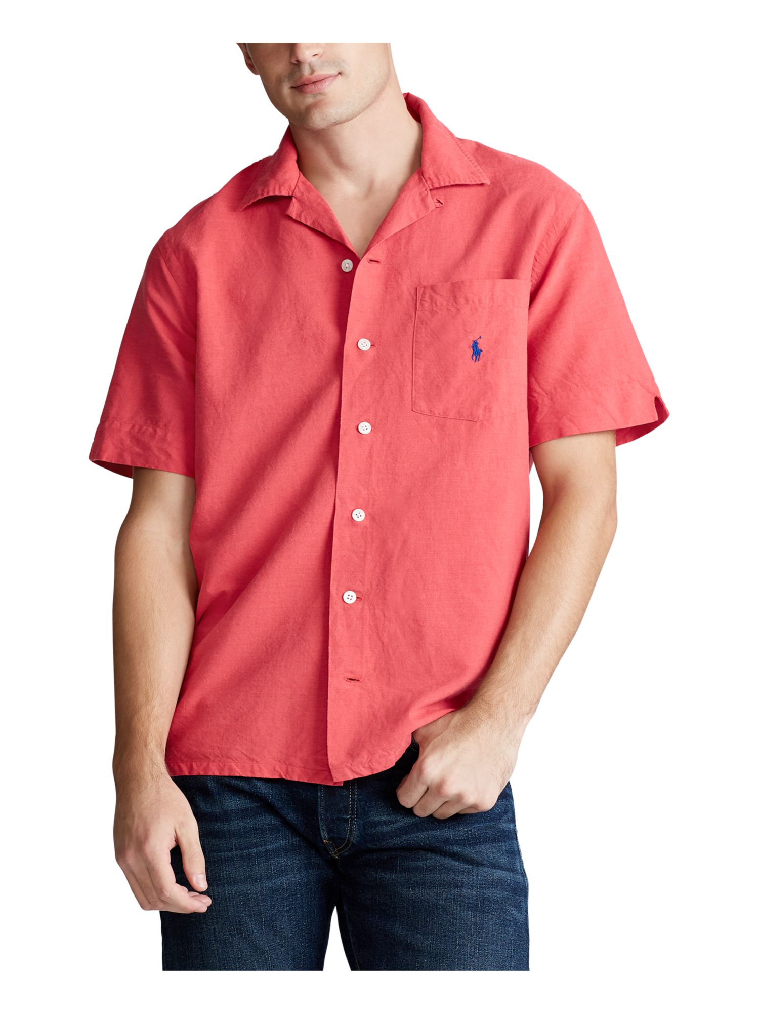 RALPH LAUREN Mens Red Short Sleeve 