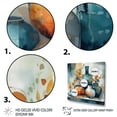thumbnail image 3 of Designart "Blue And Orange Artisanal Boho Pottery I" Boho Pottery Wall Art Print, 3 of 5