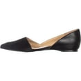 thumbnail image 3 of Womens naturalizer Samantha Pointed Toe Flats, Black Leather, 3 of 6