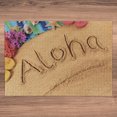 thumbnail image 3 of Ambesonne Aloha Jigsaw Puzzle, Summer Holiday Season Theme, Heirloom-Quality Fun Activity for Family Durable Cardboard, 1000 pcs, Brown and Red, 3 of 5