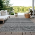 thumbnail image 6 of Addison Rugs Chantille Indoor/Outdoor Transitional Stripes Gray Washable Rectangle Rug, 10' x 14', 6 of 6