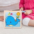 thumbnail image 1 of Rompecabezas de madera Aprendizaje preescol animal de dibujos animados Rompecabezas Juguete pa niños pequeños Edad Niños y Yotijar Rompecabezas Montessori, 1 of 10
