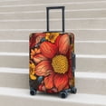 thumbnail image 5 of Uemuo Colorful Vintage Floral Pattern Printed Washable Luggage Cover - Fashion Suitcase Protector Fits 18-32 Inch Luggage -Large, 5 of 9