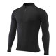 thumbnail image 1 of Blusa y camisa de manga larga con cuello alto para hombre, informal, de color liso, de poliéster., 1 of 2