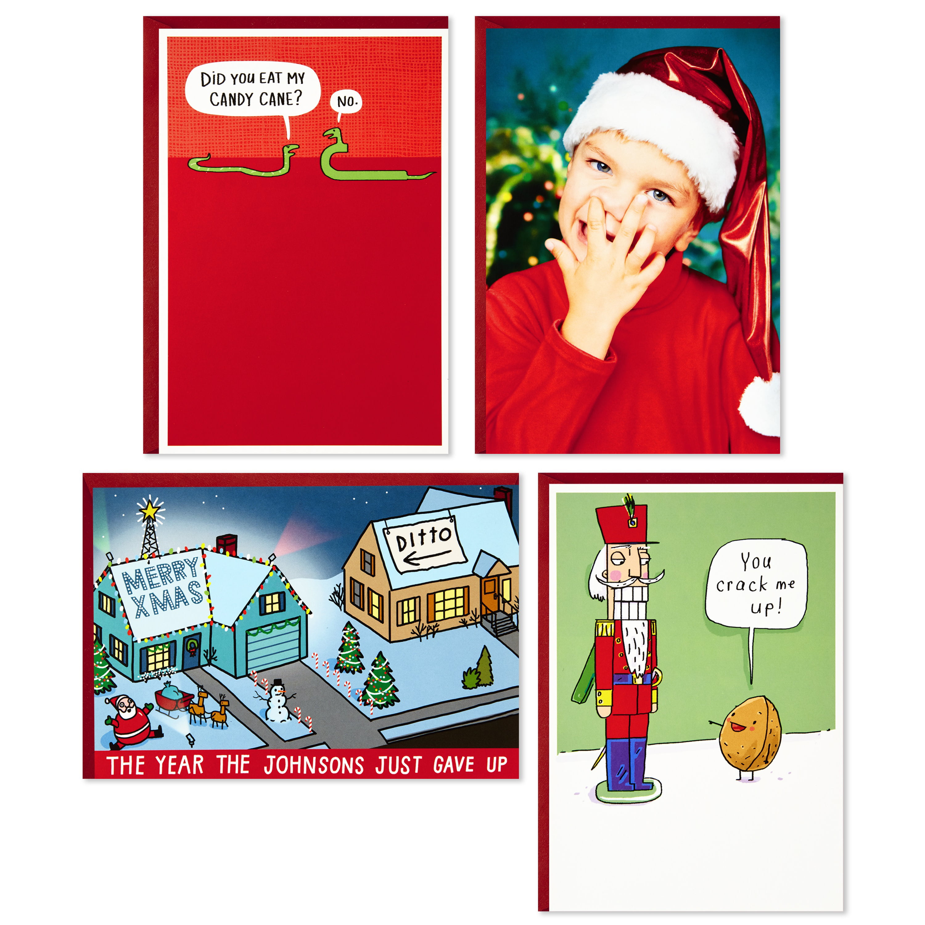 Hallmark Shoebox Funny Boxed Holiday Cards Snowbirds 16 Cards and 17 Envelopes 
