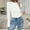 White, variant on Dolkfu Crew Neck Womens Sweaters Fall 2025 Slim Fit Casual Black Sweater Ribbed Long Sleeve Knit Tops Tops for Woman L