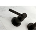 thumbnail image 4 of Kingston Brass KS8025DL Concord Two-Handle Wall Mount Roman Tub Faucet, Oil Rubbed Bronze, 4 of 8