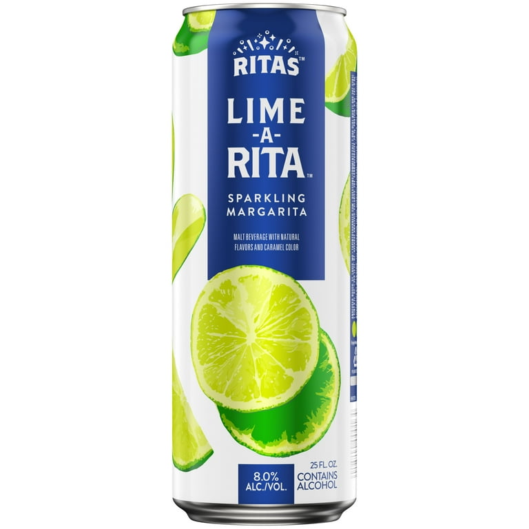 Ritas Lime-A-Rita Sparkling Margarita, 25 fl oz Can, 8% ABV