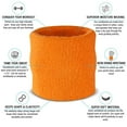 thumbnail image 3 of Suddora Neon Orange Headband & Wristbands Set, 3 of 7