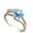 Blue, variant on PULABO Modern Promise Ring Engagement For Her Ladies High Quality Dazzling AAA Zircon Cubic Zirconia Ring Thoughtful Surprise With Gift Packaging