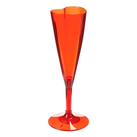 Way To Celebrate Valentine's Day Heart Shaped Champagne Flute, Red