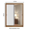 thumbnail image 3 of Ropero Closet Madesa Dallas 2 Puertas Corredizas con Espejo 2 Cajones MB, 3 of 5