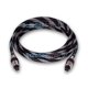 thumbnail image 3 of Cable de fibra óptica de audio Digital Toslink SPDIF SatelliteSale, cordón negro / plata de nylon (15 pies) SatelliteSale Cable de audio óptico, 3 of 7