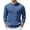 Demin Blue, variant on Mens Knit Polo Shirt Button Down Long Sleeve Slim Fit Casual Business Sweater Pullover