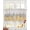 Light Brown, variant on Yellow Grey Abstract Sheer Curtains 54 Inch Length 2 Panels Set for Living Room/Bedroom, Gradient Geometric Graffiti Retro Wooden Kitchen Curtains Grommet Curtains Window Treatments 42"x54"x2