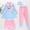 Light Blue1, variant on YANGXINX Girls Long Sleeve Swimwear 2 Piece Rash Guard Long Sleeve Swimsuit with UPF Sun for Toddler Kid and Youth high waisted swimsuits for girl