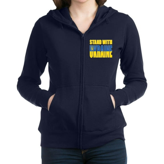 CafePress - Stand With Ukraine Sweatshirt - Women's Zip Hoodie