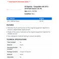 thumbnail image 2 of Oil Dipstick - Compatible with 2013 - 2018 Ford Taurus 3.5L V6 2014 2015 2016 2017, 2 of 2